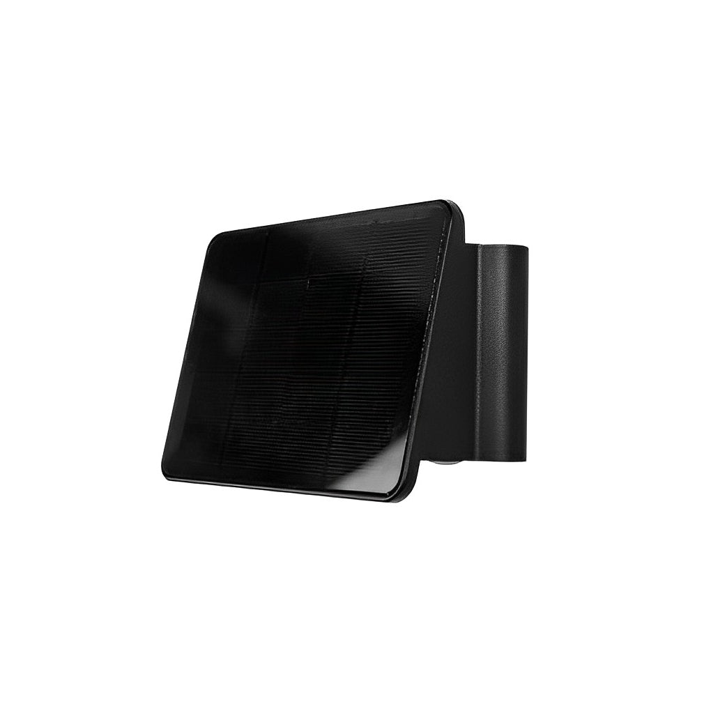 Modern Waterproof Solar Outdoor Wall Sconce with Up and Down LED Lighting in Black Finish
