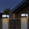 Modern Waterproof Solar Post Lights with 3 Color Dimming and Remote for Outdoor Garden and Fence