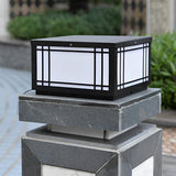 Modern Waterproof Solar Post Lights with 3 Color Dimming and Remote for Outdoor Garden and Fence