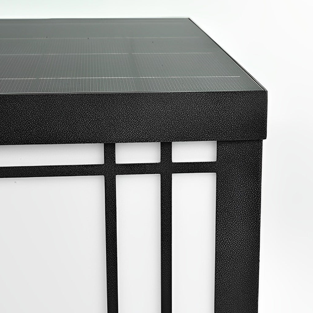 Modern Waterproof Solar Post Lights with 3 Color Dimming and Remote for Outdoor Garden and Fence