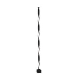 Modern Waterproof Solar Powered LED Garden Pathway Light Black Aluminum Landscape Lawn Lamp