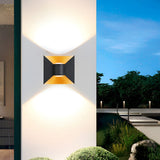 Modern Waterproof Square 6W LED Up and Down Outdoor Wall Sconce Lighting for Exterior Porch