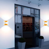 Modern Waterproof Square 6W LED Up and Down Outdoor Wall Sconce Lighting for Exterior Porch
