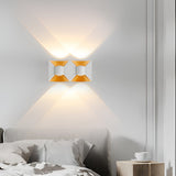 Modern Waterproof Square 6W LED Up and Down Outdoor Wall Sconce Lighting for Exterior Porch