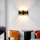 Modern Waterproof Square 6W LED Up and Down Outdoor Wall Sconce Lighting for Exterior Porch