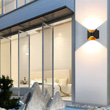 Modern Waterproof Square 6W LED Up and Down Outdoor Wall Sconce Lighting for Exterior Porch