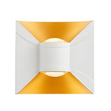 Modern Waterproof Square 6W LED Up and Down Outdoor Wall Sconce Lighting for Exterior Porch