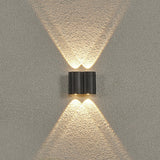 Modern Wave Arc Design LED Outdoor Wall Light Waterproof Exterior Sconce for Garden and Villa