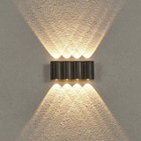 Modern Wave Arc Design LED Outdoor Wall Light Waterproof Exterior Sconce for Garden and Villa