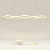 Modern Wave Design LED Pendant Light Nordic Style Circular Chandelier Ceiling Fixture