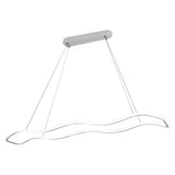 Modern Wave Design LED Pendant Light Nordic Style Circular Chandelier Ceiling Fixture