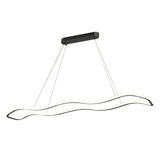 Modern Wave Design LED Pendant Light Nordic Style Circular Chandelier Ceiling Fixture