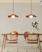 Modern Wavy Hat Resin Pendant Light for Minimalist Interior Decor