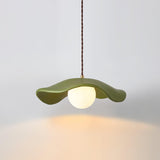 Modern Wavy Hat Resin Pendant Light for Minimalist Interior Decor