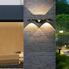 Modern Wavy Seagull LED Outdoor Wall Sconce Waterproof Up and Down Exterior Garden Light