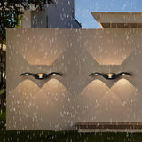 Modern Wavy Seagull LED Outdoor Wall Sconce Waterproof Up and Down Exterior Garden Light