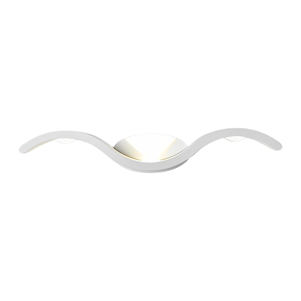 Modern Wavy Seagull LED Outdoor Wall Sconce Waterproof Up and Down Exterior Garden Light