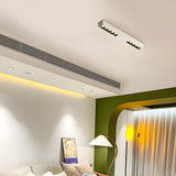 Modern White Aluminum Linear LED Ceiling Spotlight for Interior Flush Mount Lighting