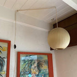 Modern White Bubble Swag Pendant Light Geometric Plug In Hanging Lamp for Indoor Decor