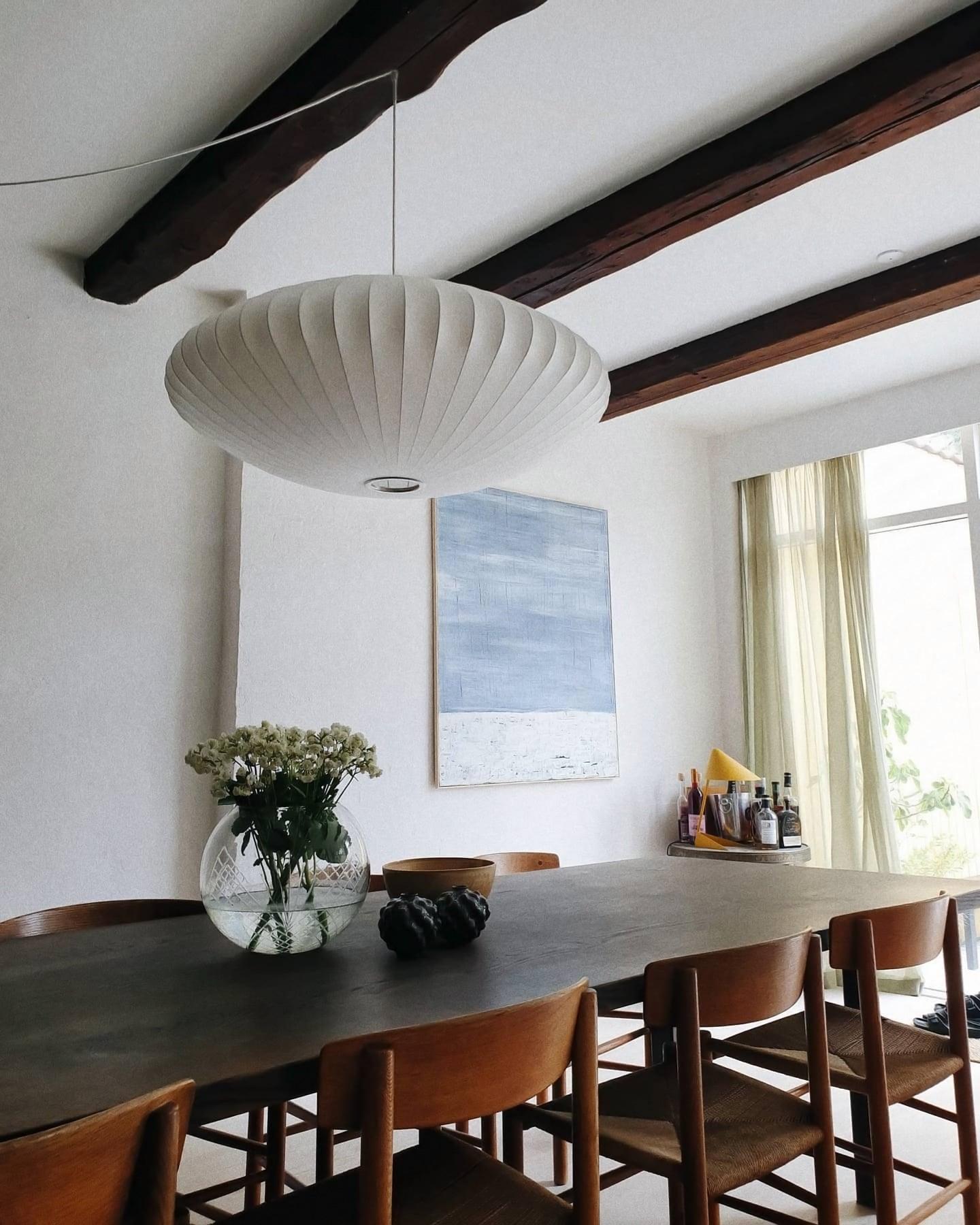 Modern White Bubble Swag Pendant Light Geometric Plug In Hanging Lamp for Indoor Decor