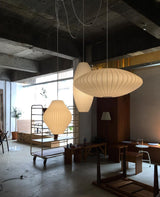 Modern White Bubble Swag Pendant Light Geometric Plug In Hanging Lamp for Indoor Decor