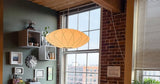 Modern White Bubble Swag Pendant Light Geometric Plug In Hanging Lamp for Indoor Decor