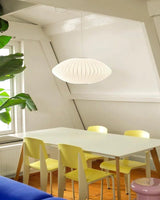 Modern White Bubble Swag Pendant Light Geometric Plug In Hanging Lamp for Indoor Decor