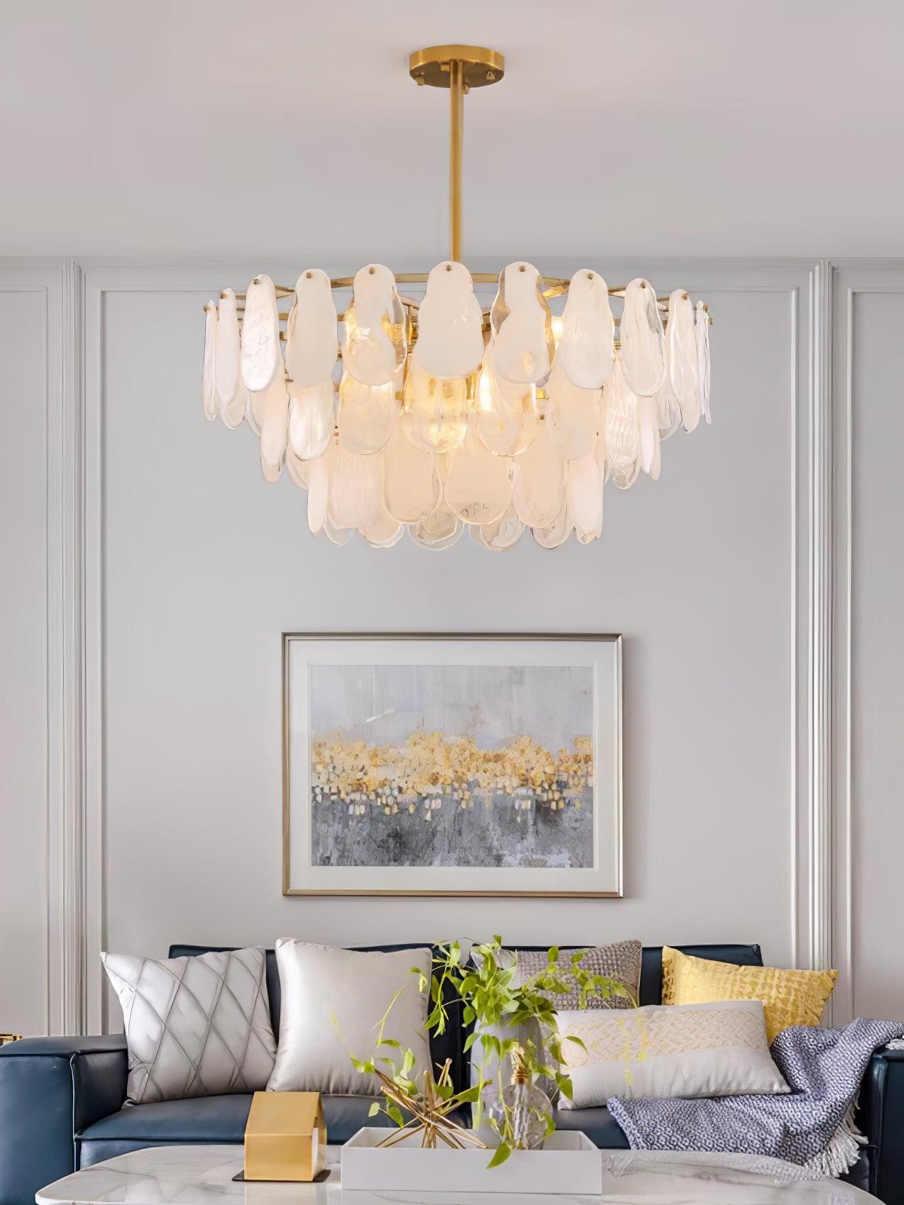 modern-white-cloud-glass-chandelier-with-gold-brass-frame-luxury-geometric-pendant-lighting