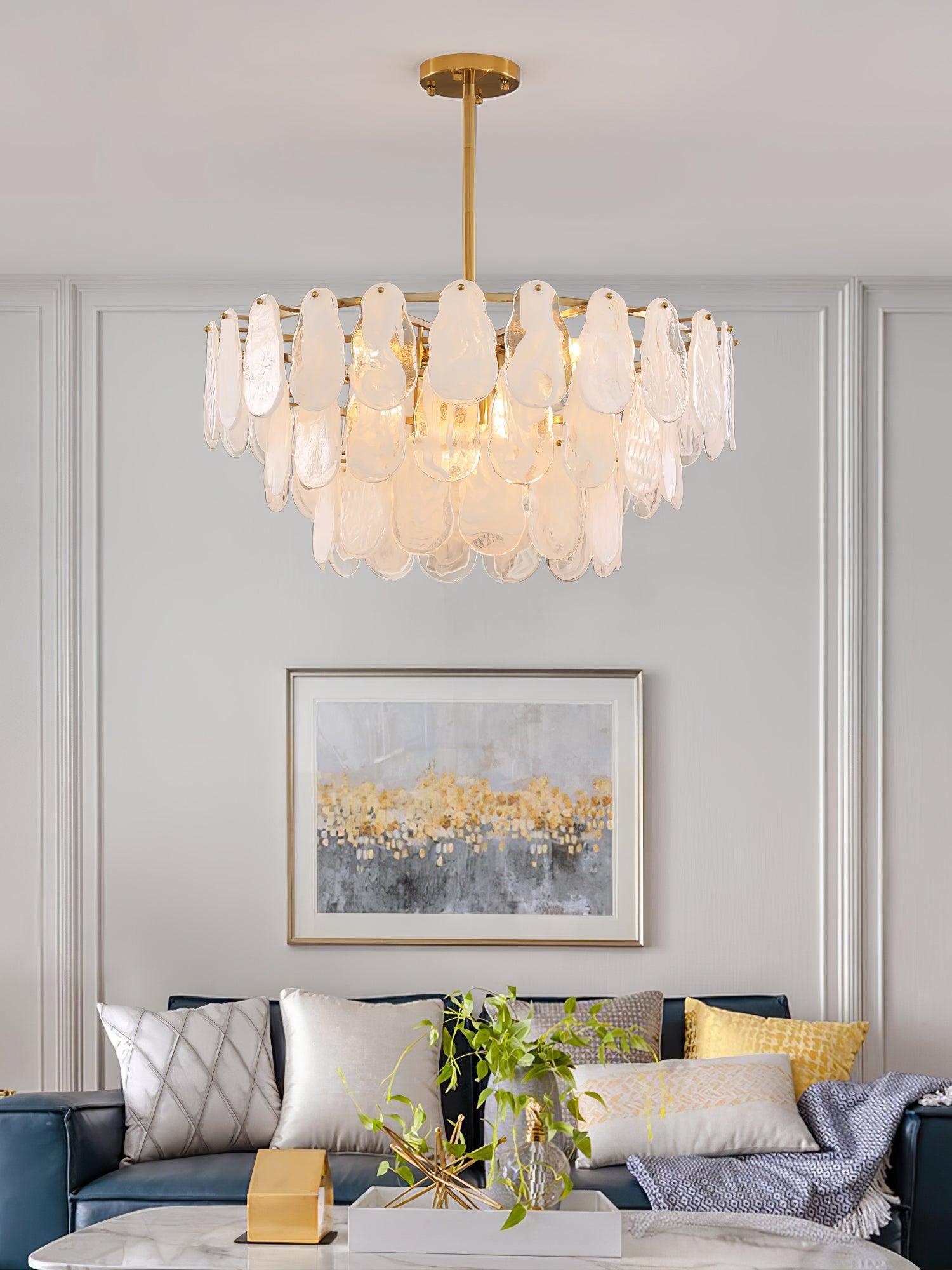 modern-white-cloud-glass-chandelier-with-gold-brass-frame-luxury-geometric-pendant-lighting