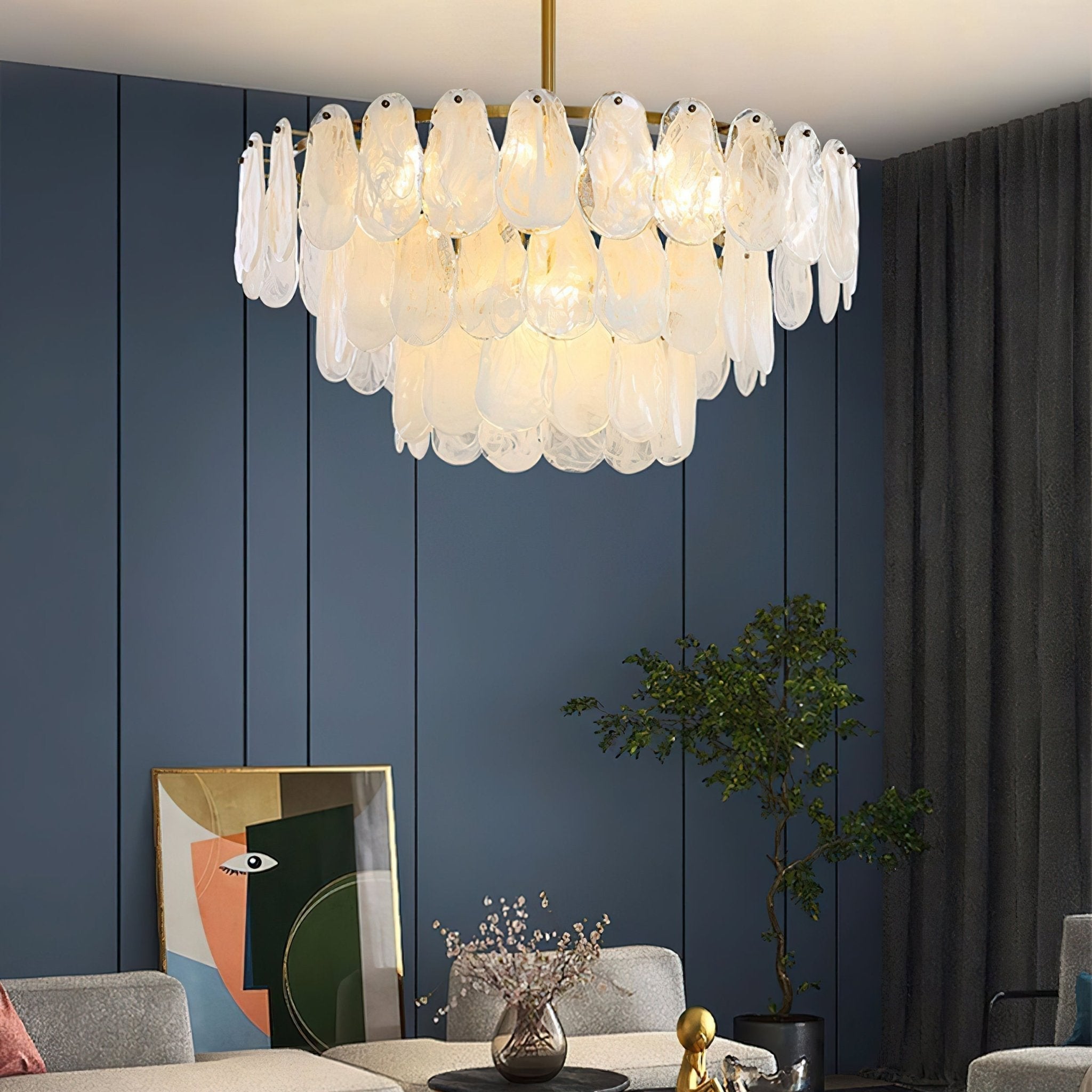 modern-white-cloud-glass-chandelier-with-gold-brass-frame-luxury-geometric-pendant-lighting