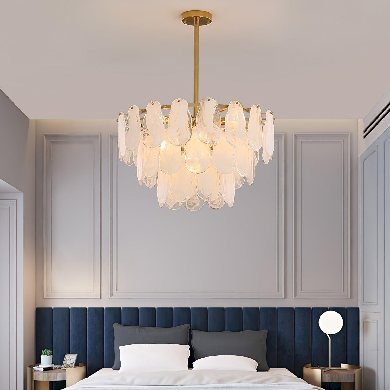 modern-white-cloud-glass-chandelier-with-gold-brass-frame-luxury-geometric-pendant-lighting