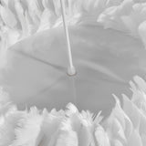 Modern White Feather Pendant Light Creative Minimalist Chandelier for Bedroom and Living Room