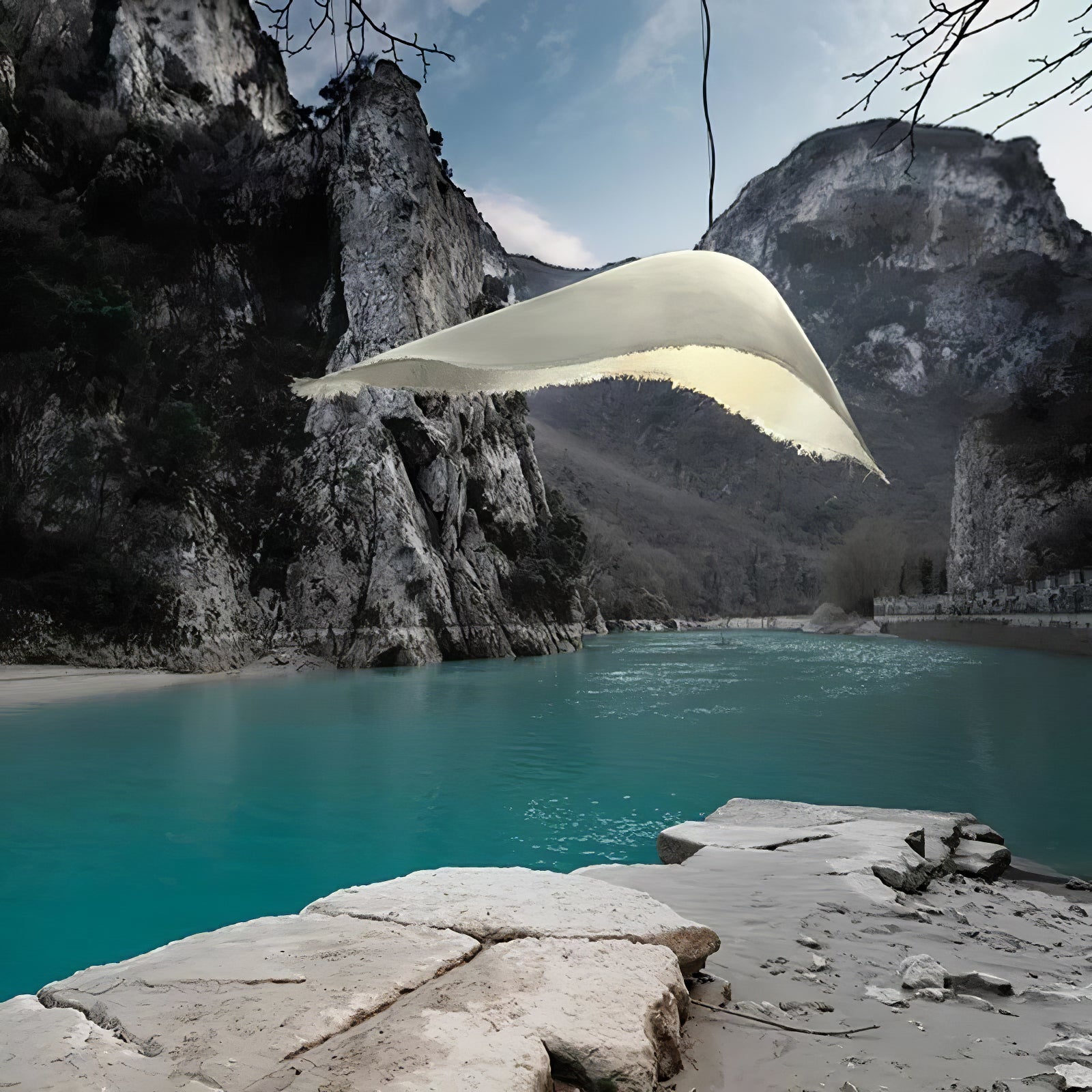 Modern White FRP Pendant Light with Glass Fiber Diffuser Elegant Floating Suspension Lamp for Living Room