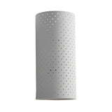 Modern White Gypsum LED Wall Sconce Waterproof Cylindrical Indoor Outdoor Plaster Lamp