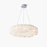 Modern White Honeycomb Geometric LED Ceiling Fixture for Contemporary Living Spaces