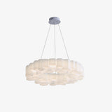 Modern White Honeycomb Geometric LED Ceiling Fixture for Contemporary Living Spaces