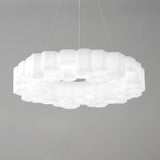 Modern White Honeycomb Geometric LED Ceiling Fixture for Contemporary Living Spaces