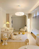Modern White Honeycomb Geometric LED Ceiling Fixture for Contemporary Living Spaces