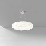 Modern White Honeycomb Geometric LED Ceiling Fixture for Contemporary Living Spaces