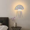 Modern White Jellyfish LED Wall Sconce Creative Kids Room Decorative Lighting