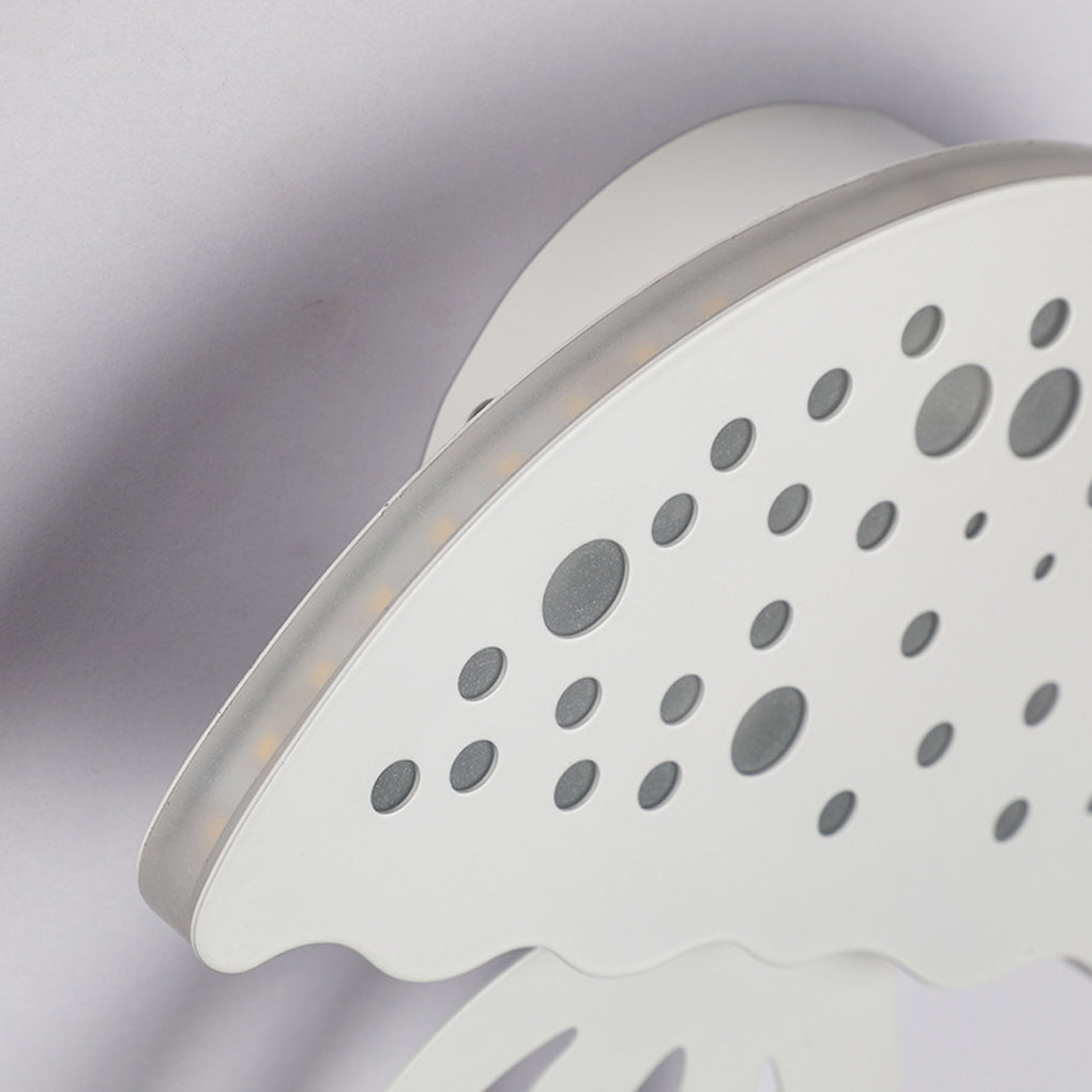 Modern White Jellyfish LED Wall Sconce Creative Kids Room Decorative Lighting