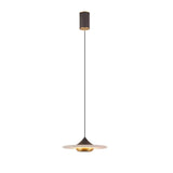 Modern White Marble Flying Saucer Pendant Light Integrated LED Hanging Ceiling Fixture