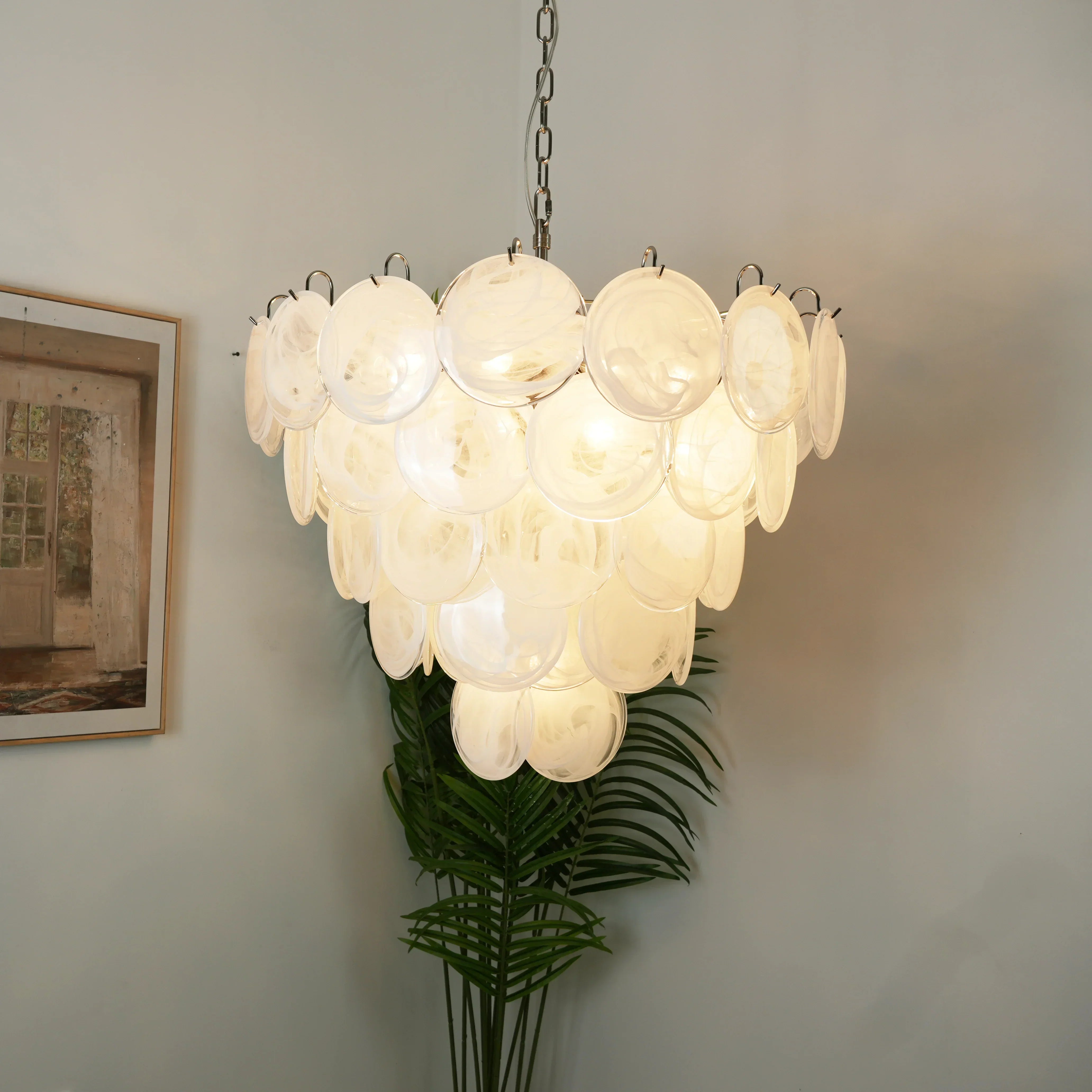 modern-white-murano-glass-disc-chandelier-luxury-pendant-light-for-dining-room
