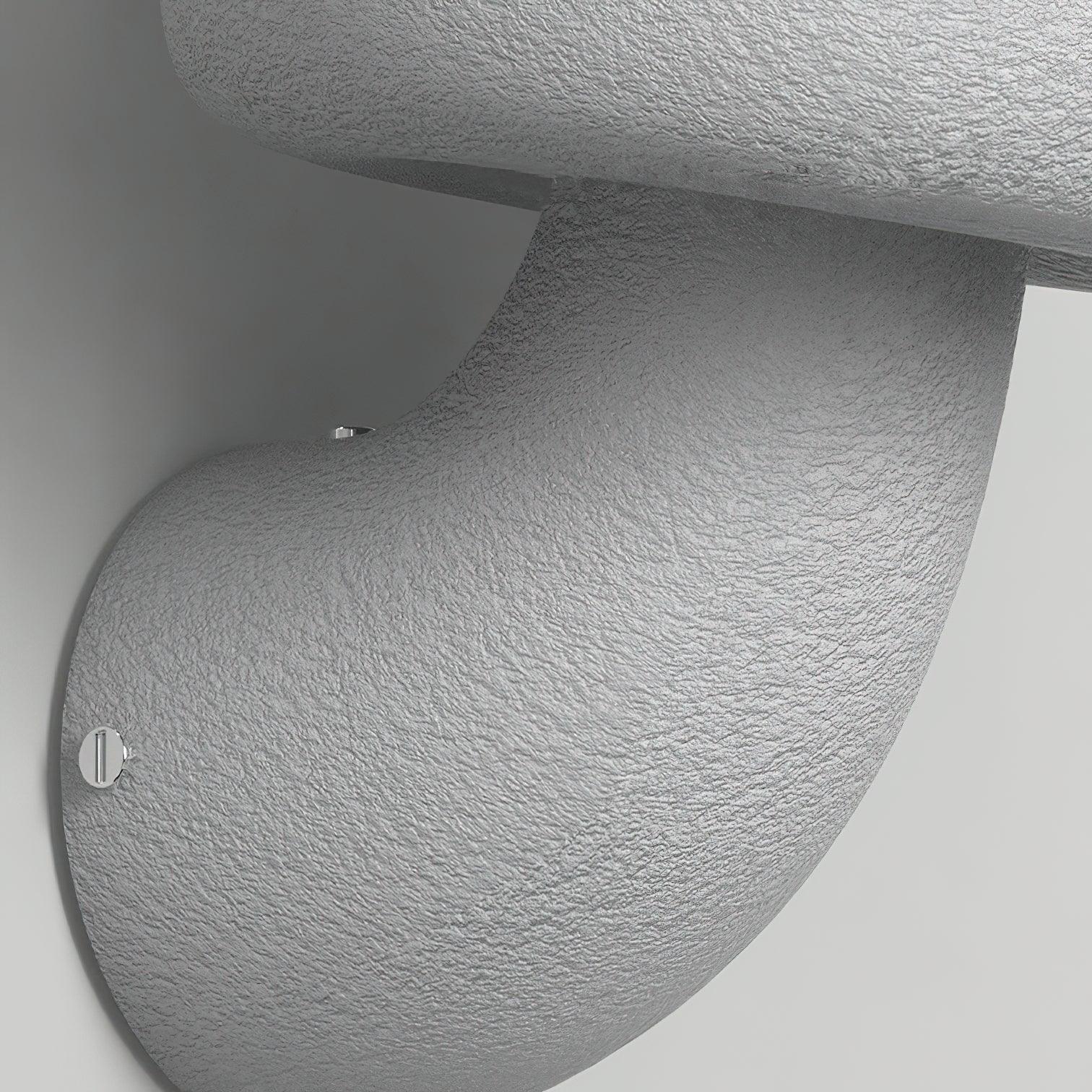 Modern White Mushroom Resin Wall Sconce Organic Design Interior Light
