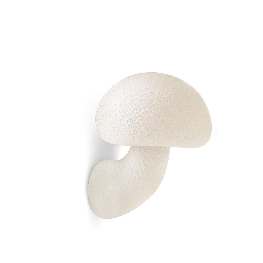 Modern White Mushroom Resin Wall Sconce Organic Design Interior Light