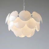 Modern White Petal Glass Pendant Chandelier for Elegant Dining and Living Room Lighting