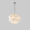 Modern White Petal Glass Pendant Chandelier for Elegant Dining and Living Room Lighting