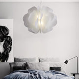 Modern White Petal Pendant Light Organic Shape Hanging Ceiling Lamp for Living Room