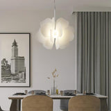 Modern White Petal Pendant Light Organic Shape Hanging Ceiling Lamp for Living Room
