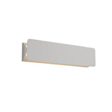 Modern White Rectangular LED Wall Sconce Minimalist Indoor Metal Wall Lamp